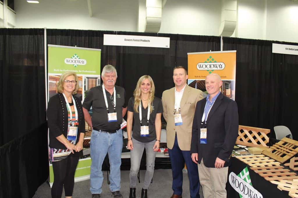 Kim Riemer, Ryder Logistics, Green Bay, WI; Cecil Higby and Cassidy Bowers, Bowers Forest Products Inc., Beavercreek, OR; Kevin Askew, Ryder Logistics, Alpharetta, GA; and Ryan Martin, Ryder Logistics, Kernersville, NC 