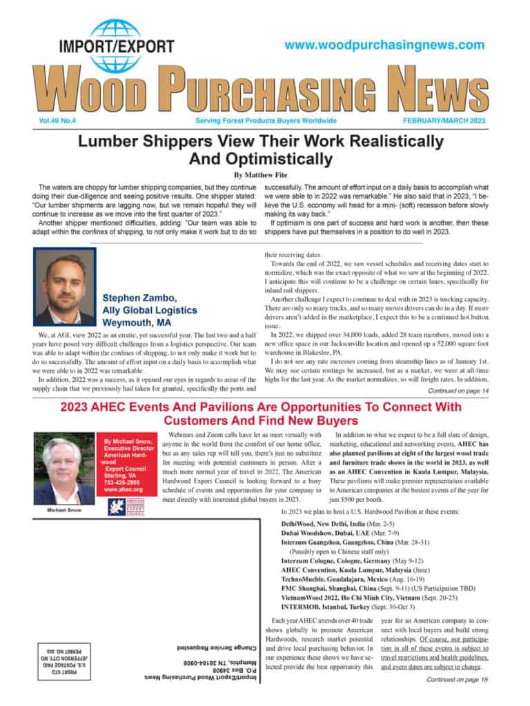 Import / Export Wood Purchasing News 2