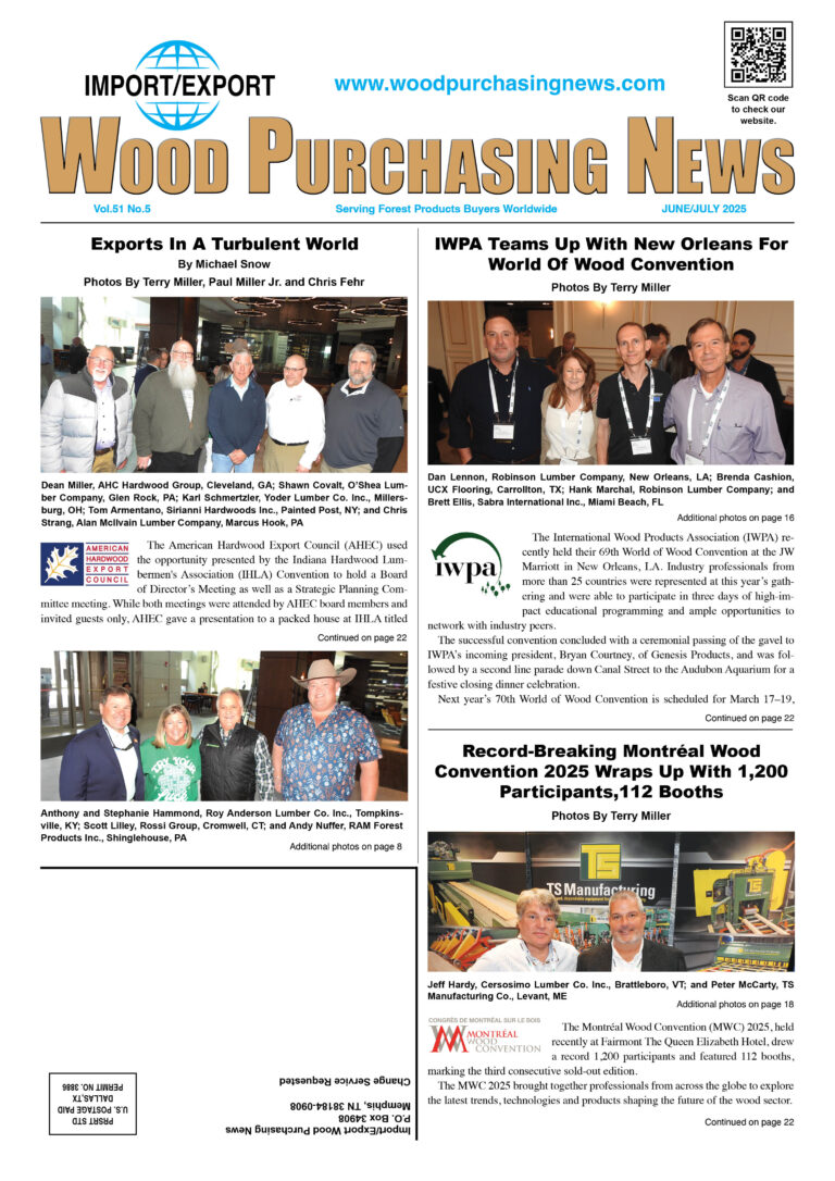 Import / Export Wood Purchasing News 1