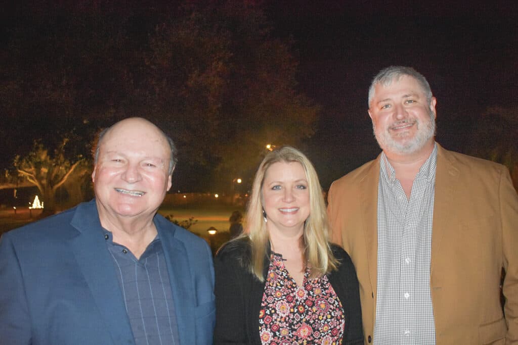 Gary Miller, National Hardwood Magazine, Memphis, TN; and Amy and Chad Hammonds, Robinson Lumber Company, New Orleans, LA