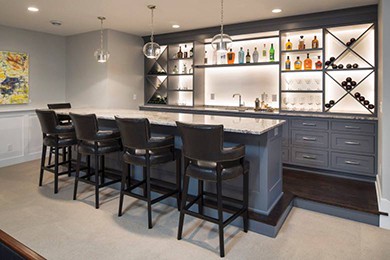 Entertaining at its finest with this bar design.