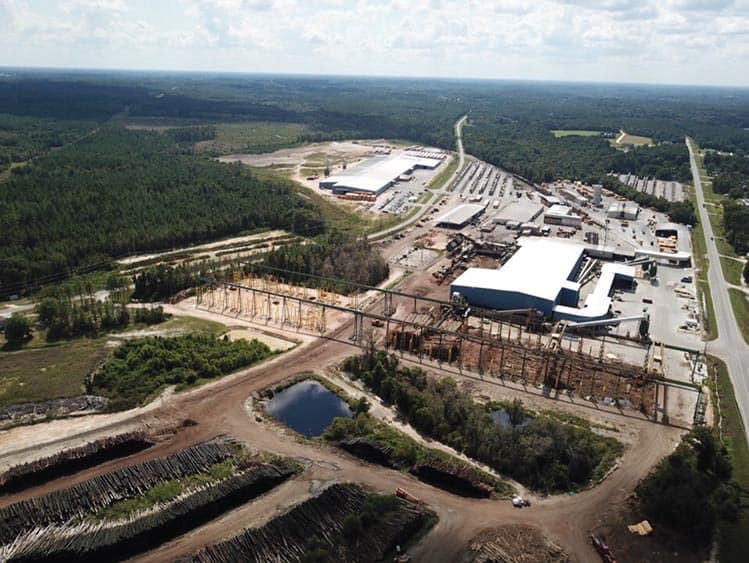 This is the Beasley Forest Products’ location in Hazlehurst, GA.