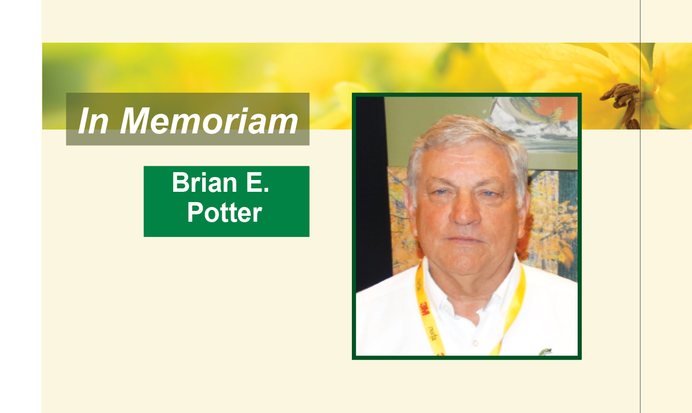 You are currently viewing Obituary – Brian E. Potter